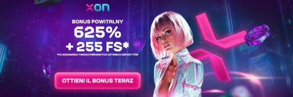 Xon Casino game page displaying return to player percentages beside each title